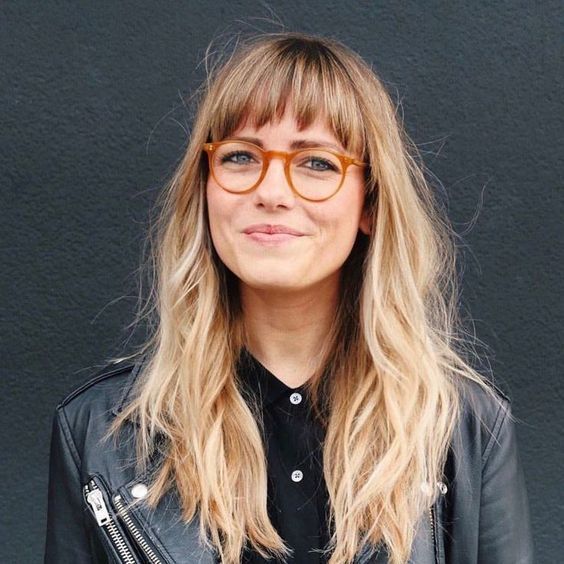 Short Bangs With Glasses