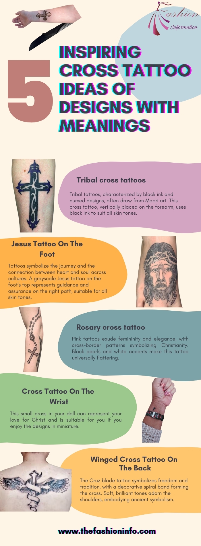 5 Inspiring Cross Tattoo Ideas of Designs With Meanings