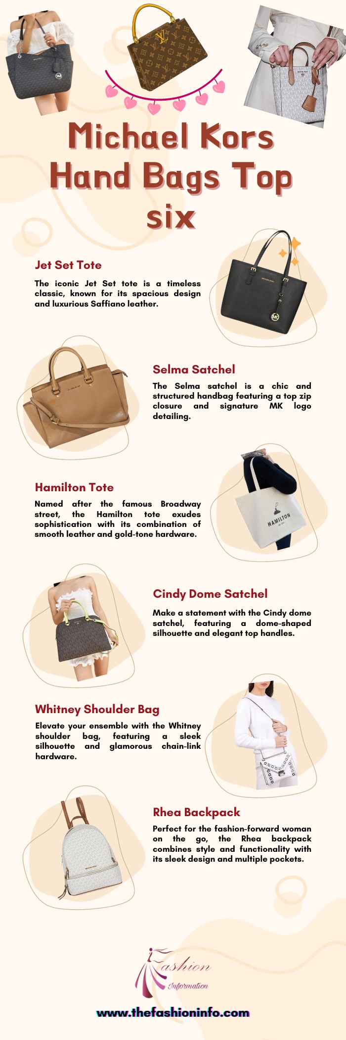 Michael Kors Hand Bags Top six