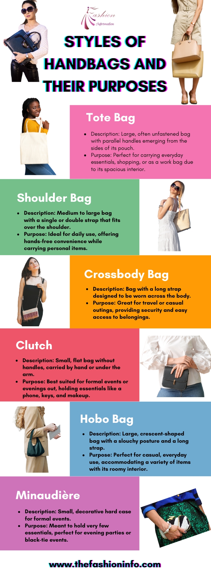 Styles Of Handbags And Their Purposes