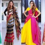 How to drape a saree as a dress