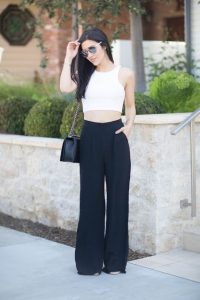 Wide-Leg Pants with Crop Tops